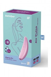 Безконтактний стимулятор клітора SATISFYER CURVY3 + PINK  купити у сексшопі Влад